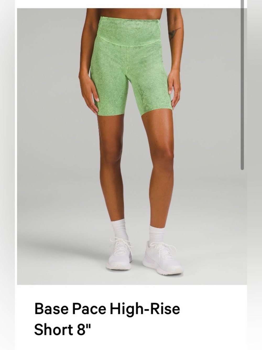 lululemon athletica High-Rise Bike Shorts in Light Green